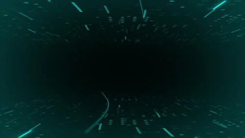Abstract technology big data, hi-tech glowing particles futuristic background Stock Footage 296087523