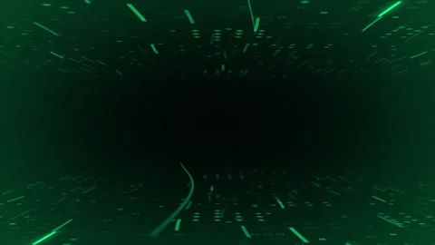 Abstract technology big data, hi-tech glowing particles futuristic background Stock Footage 296087530