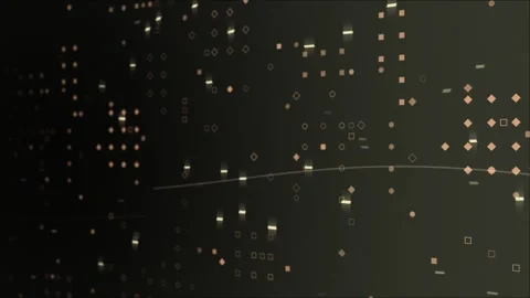 Abstract technology big data, hi-tech glowing particles futuristic background Stock Footage 296087552