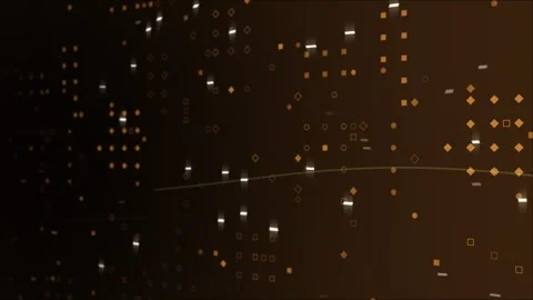 Abstract technology big data, hi-tech glowing particles futuristic background Stock Footage 296087566