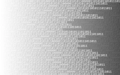 Abstract technology binary code background. Digital binary data, matrix backg Stock Illustration