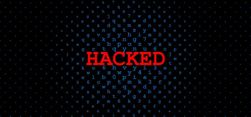 Abstract Technology Binary Code Dark Red Background. Cyber Attack, Ransomwa.. Stock Illustration