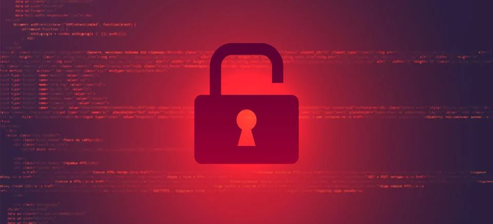 Abstract Technology Binary Code Dark Red Background Stockillustratie