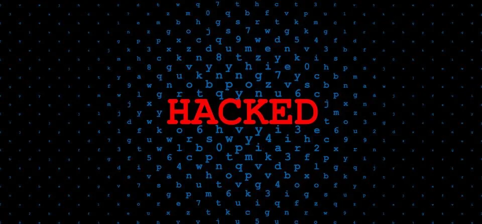 Abstract Technology Binary Code Dark Red Background. Cyber Attack, Ransomwa.. イラスト素材