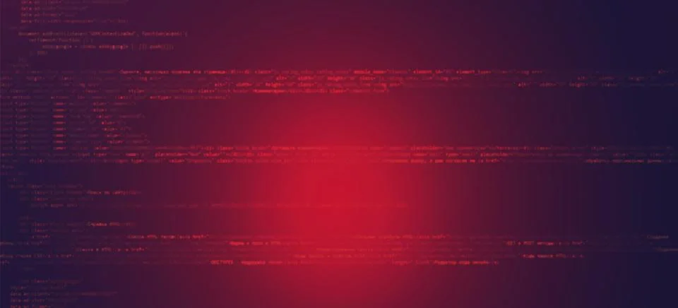 Abstract Technology Binary Code Dark Red Background Stock Illustration