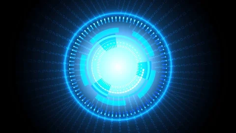 Abstract technology binarycode concept design. vector background Video stock 90639763