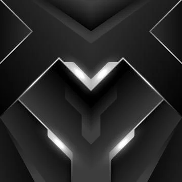 Abstract technology black background with light effect Stock Illustration