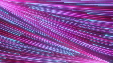 Abstract technology blue and pink Lights move fast in opposite direction Stock Footage 243005041