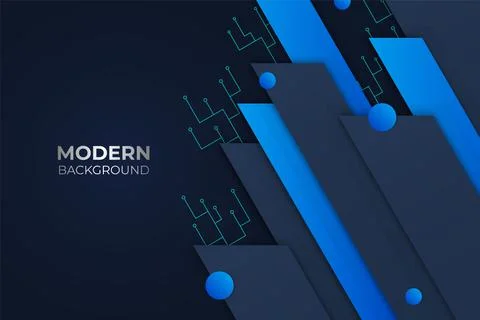 Abstract Technology Blue Background with Diagonal Overlapped Layers Stock Illustration