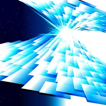 Abstract technology blue background, techno digital design. Stock Illustration