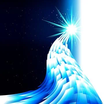 Abstract technology blue background, techno digital design. Stock Illustration