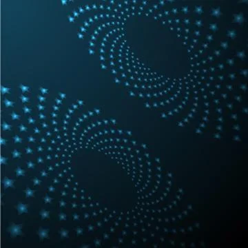 Abstract Technology Blue Circles Background 스톡 일러스트