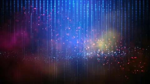 Abstract technology blue digital background Stock Footage 108840330