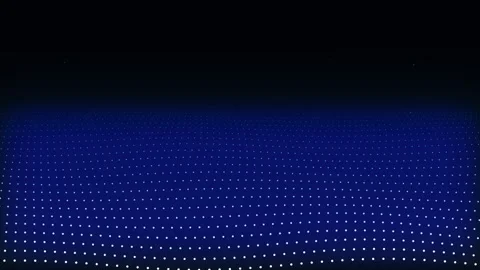 Abstract technology blue digital wave motion graphic with particle grid Stock Footage 346736622