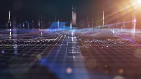 Abstract technology blue plexus background. Stock Footage 269793188