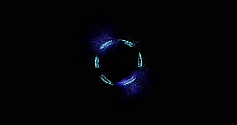 Abstract technology blue sphere background made of animated lines and dots Stock Footage 165077120