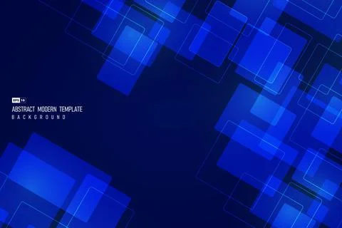 Abstract technology blue square element design of future artwork tech. Stock Illustration