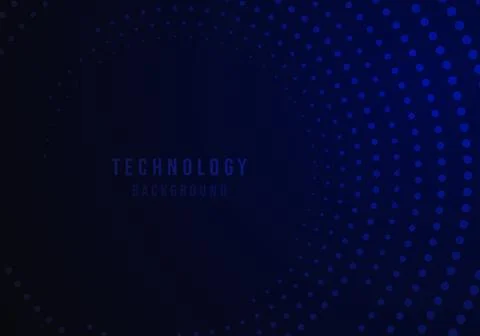 Abstract technology blue template dots digital template. Stock Illustration