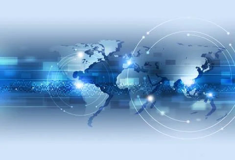 Abstract Technology Bright Background Stock Illustration