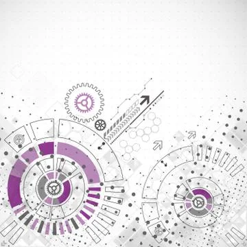 Abstract technology business background Stock Illustration