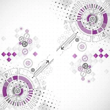 Abstract technology business background Stockillustratie