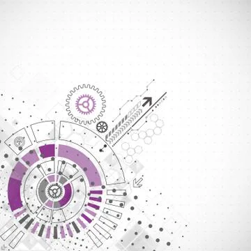 Abstract technology business background Stockillustratie