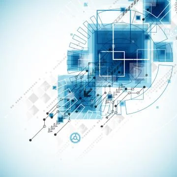 Abstract technology business background Stock Illustration