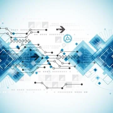 Abstract technology business background Stockillustratie