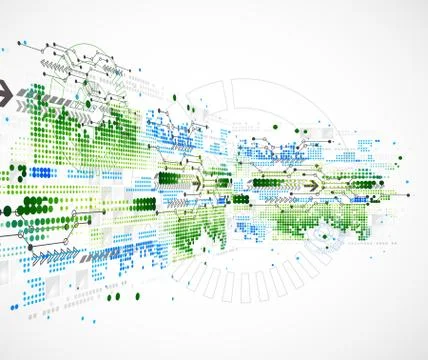 Abstract technology business background Stockillustratie