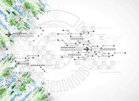 Abstract technology business background Stock Illustration
