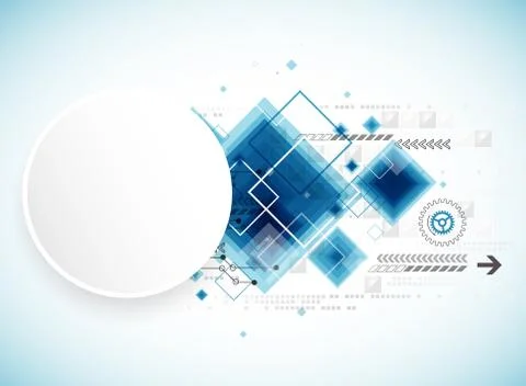 Abstract technology business background Stock Illustration