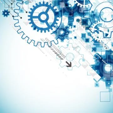 Abstract technology business background Stock Illustration
