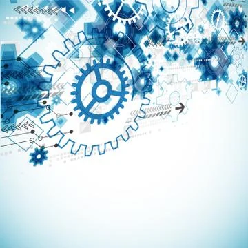 Abstract technology business background Stock Illustration