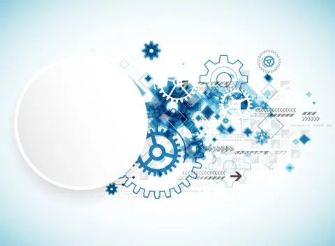 Abstract technology business background Stock Illustration