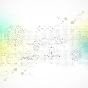 Abstract technology business background Stock Illustration