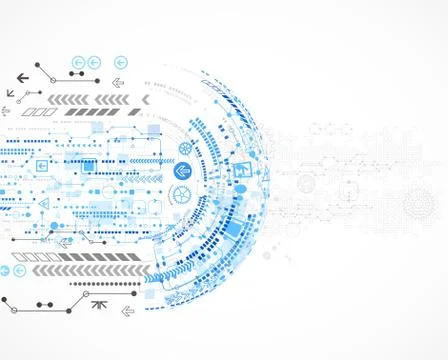 Abstract technology business background Stockillustratie