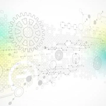 Abstract technology business background Stock Illustration