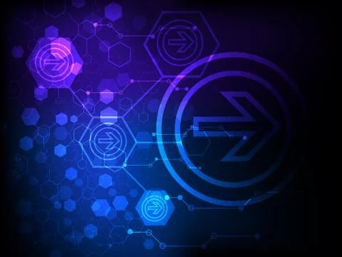 Abstract technology business background Stock Illustration
