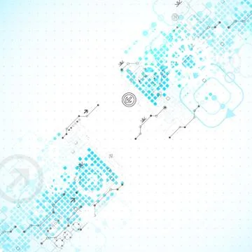 Abstract technology business background Stock Illustration
