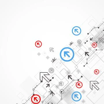 Abstract technology business background Stock Illustration