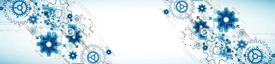 Abstract technology business background Stock Illustration