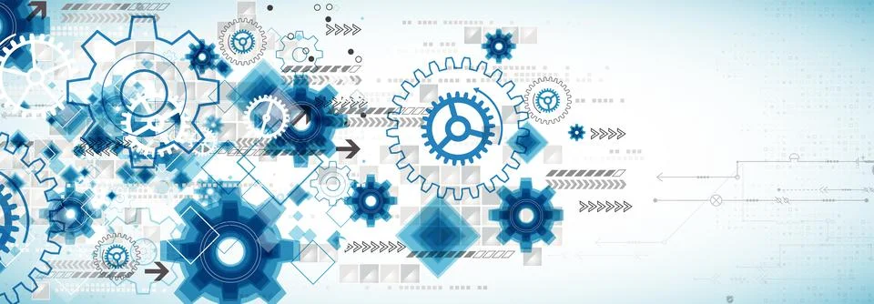 Abstract technology business background Stock Illustration