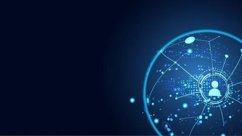 Abstract technology business global network connection concept connecting com イラスト素材