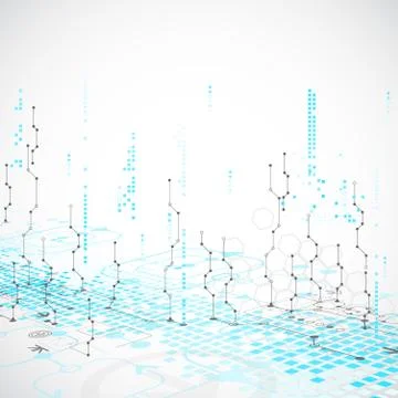 Abstract technology business template background. Vector Stock Illustration