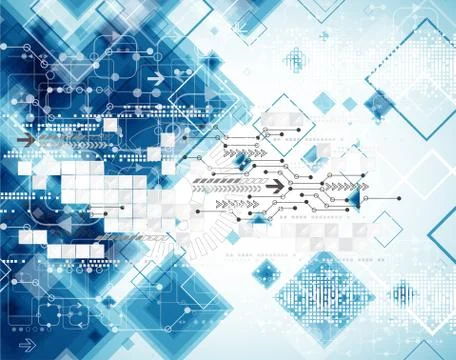 Abstract technology business template background. 스톡 일러스트