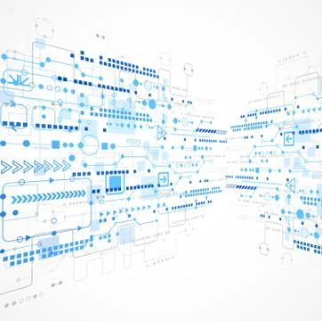Abstract technology business template background. Stock Illustration