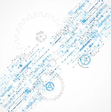 Abstract technology business template background. Illustrazione stock