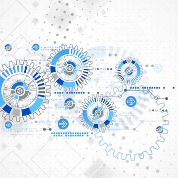 Abstract technology business template background. 스톡 일러스트