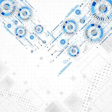 Abstract technology business template background. 스톡 일러스트
