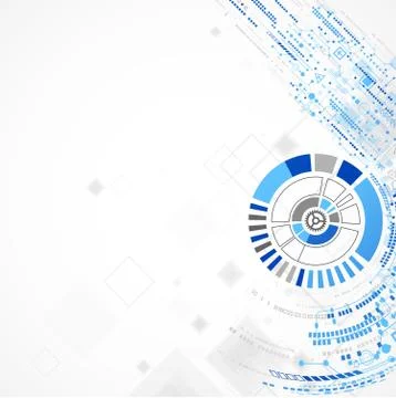 Abstract technology business template background. Stock Illustration